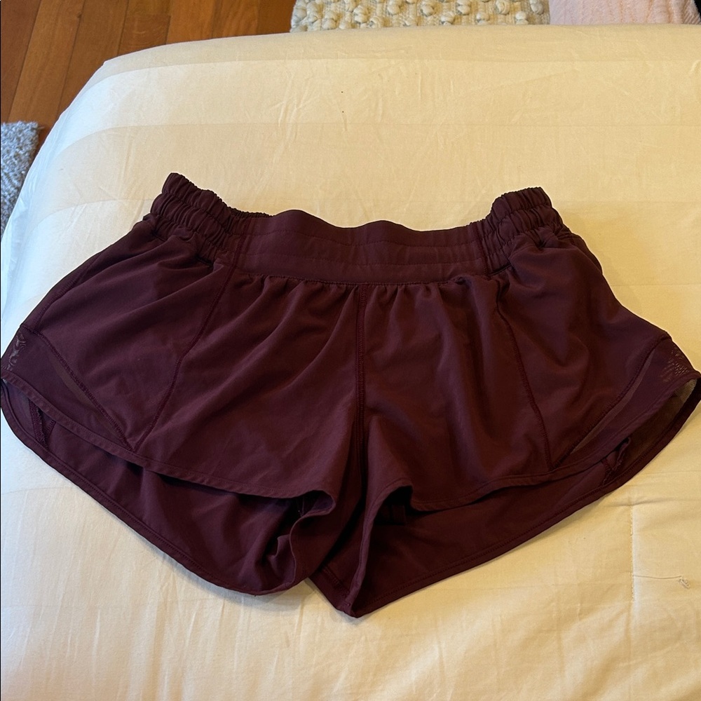 lululemon athletica Dark Red Athletic Shorts